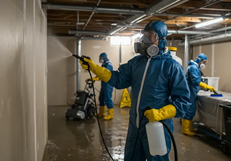 Basement Sanitization and Antimicrobial Treatment process in Midwest City, OK